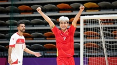ĐT futsal Việt Nam trở thành đội đầu tiên giành vé dự VCK futsal châu Á 2026